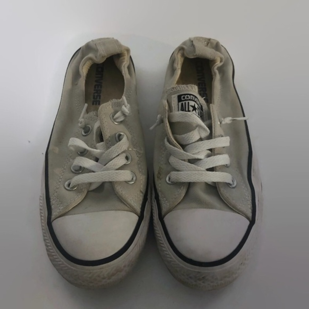 Converse Allstar Womens Gray Cinch Back Sneakers